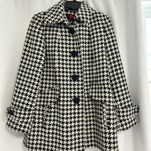 Houndstooth Pea Coat